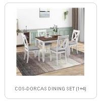 COS-DORCAS DINING SET (1+4)